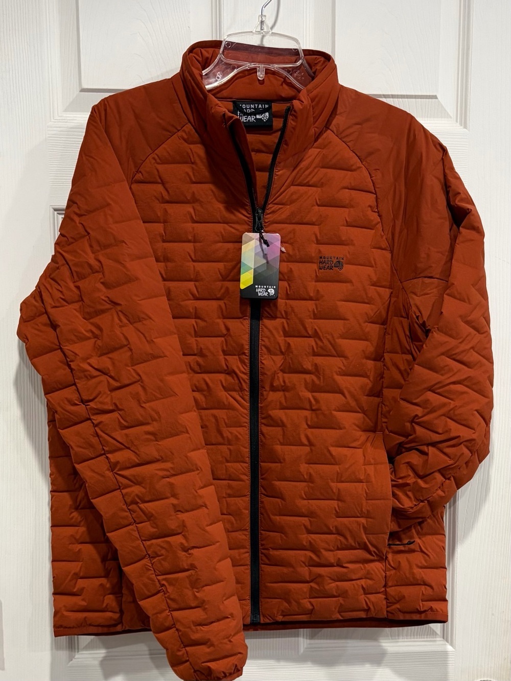 Mountain Hardwear Men's Medium Stretchdown Light Jacket Dark Copper Red NWT